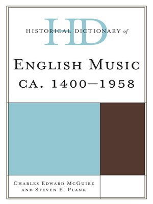 cover image of Historical Dictionary of English Music